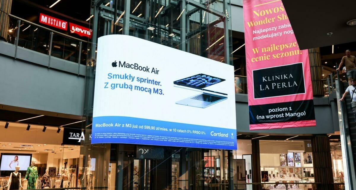 OOH Media Polska w Akcji z Kampanią Cortland dla Nowego MacBooka Air z Chipem M3!